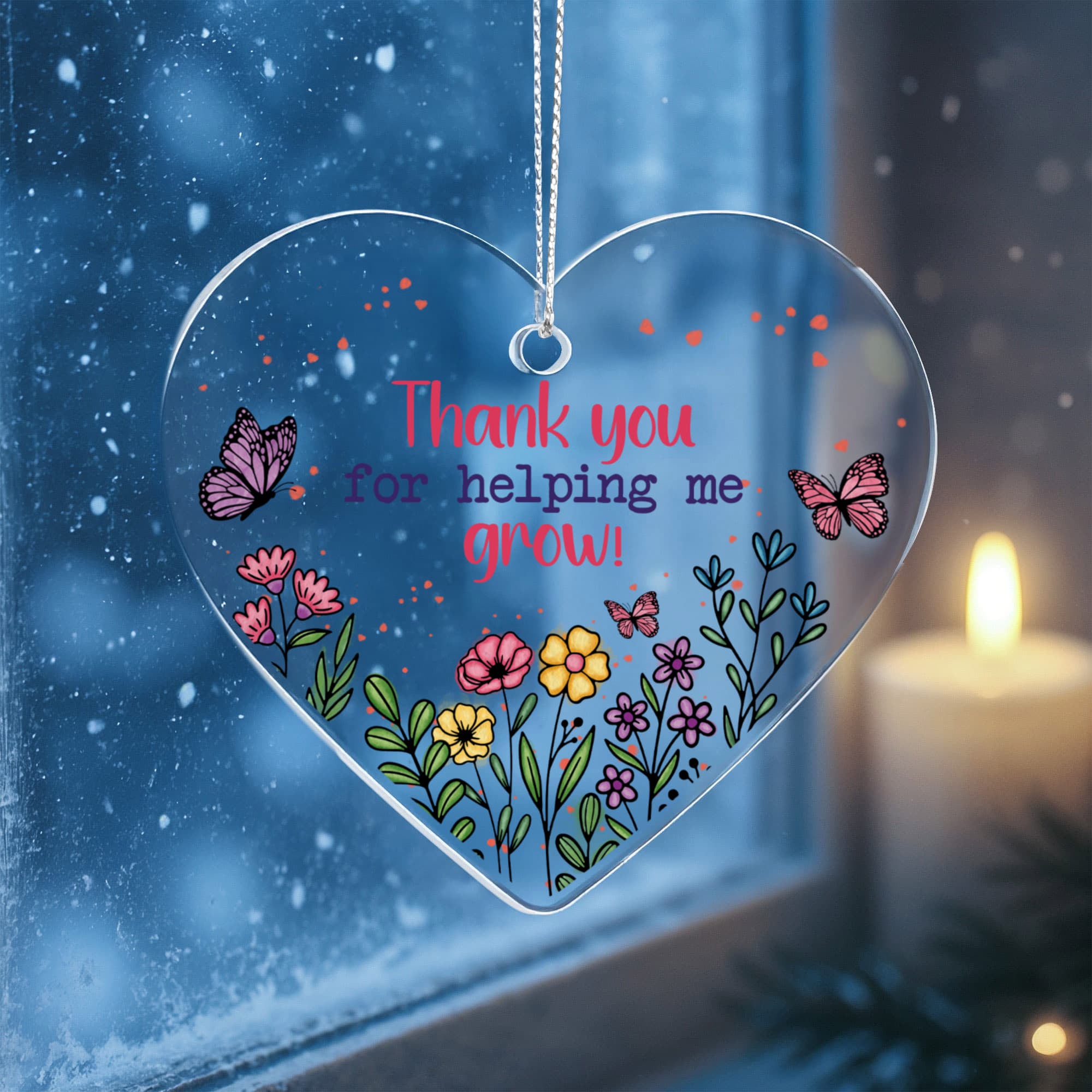Acrylic Heart Ornament Keepsake Gift