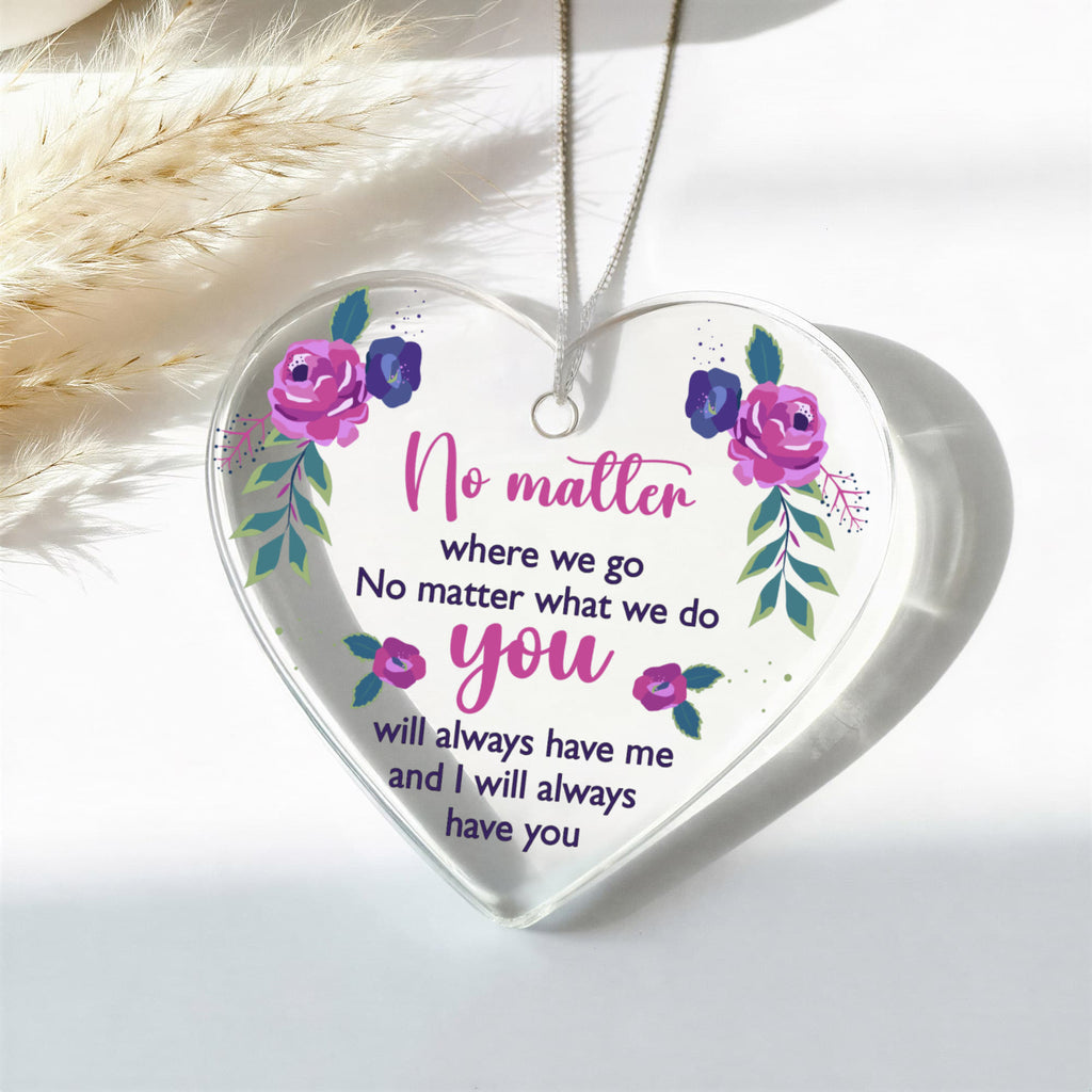 Acrylic Heart Ornament Keepsake Gift