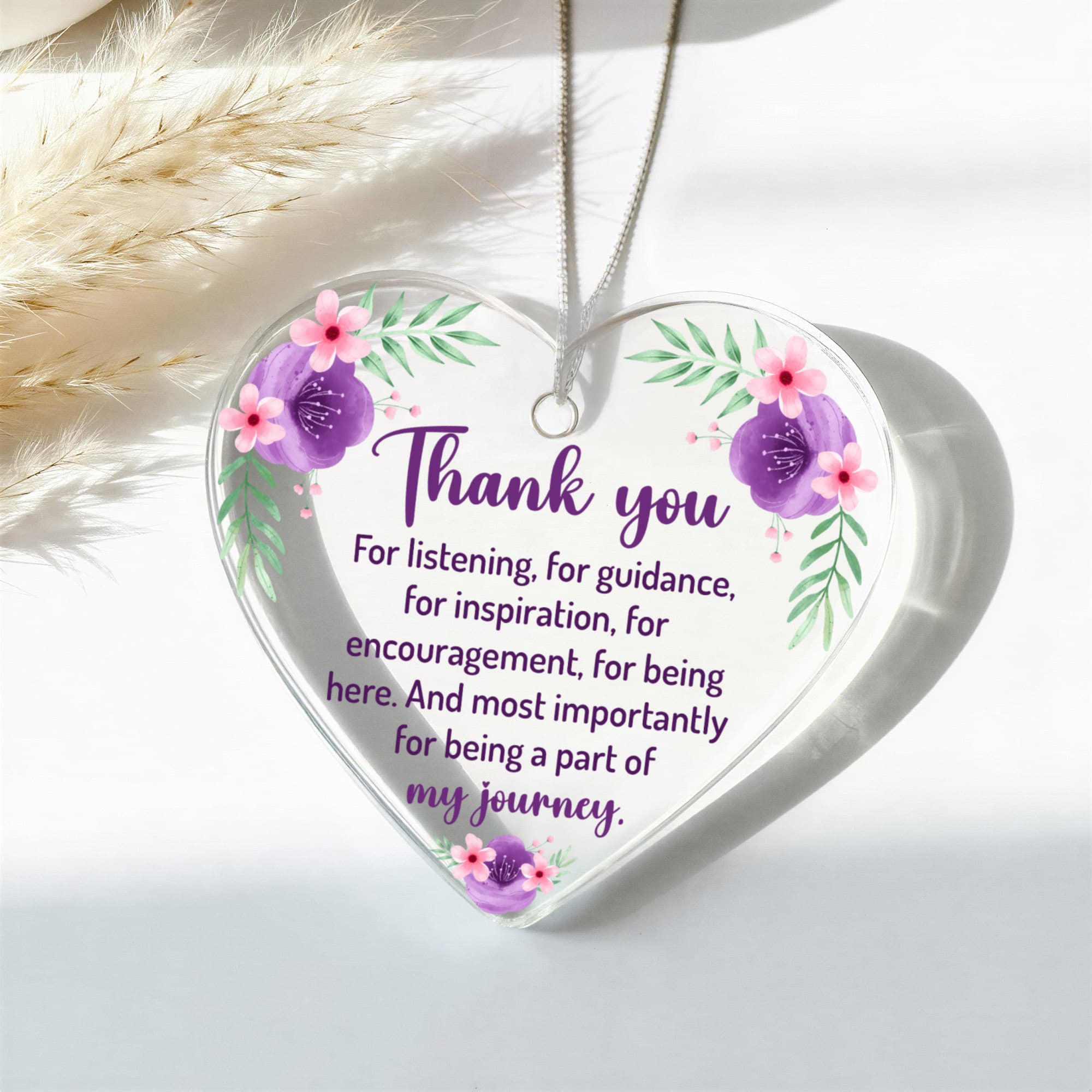 Acrylic Heart Ornament Keepsake Gift