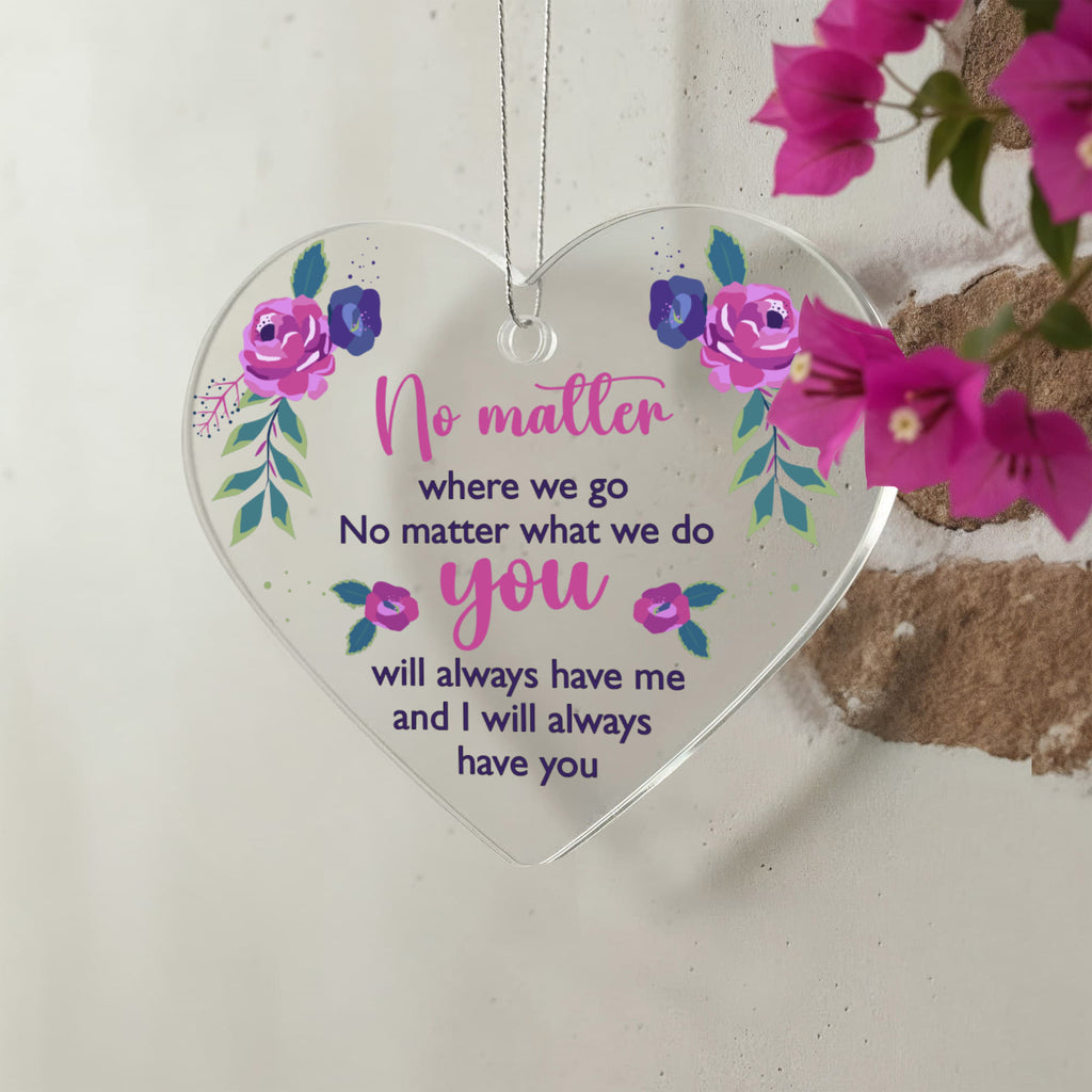 Acrylic Heart Ornament Keepsake Gift