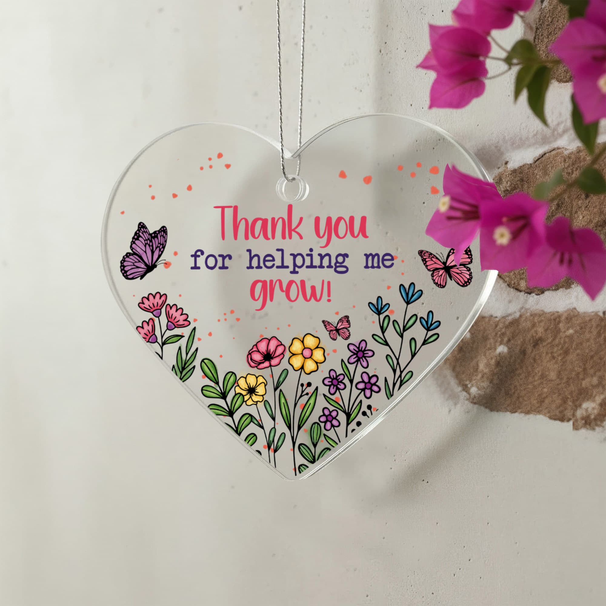 Acrylic Heart Ornament Keepsake Gift