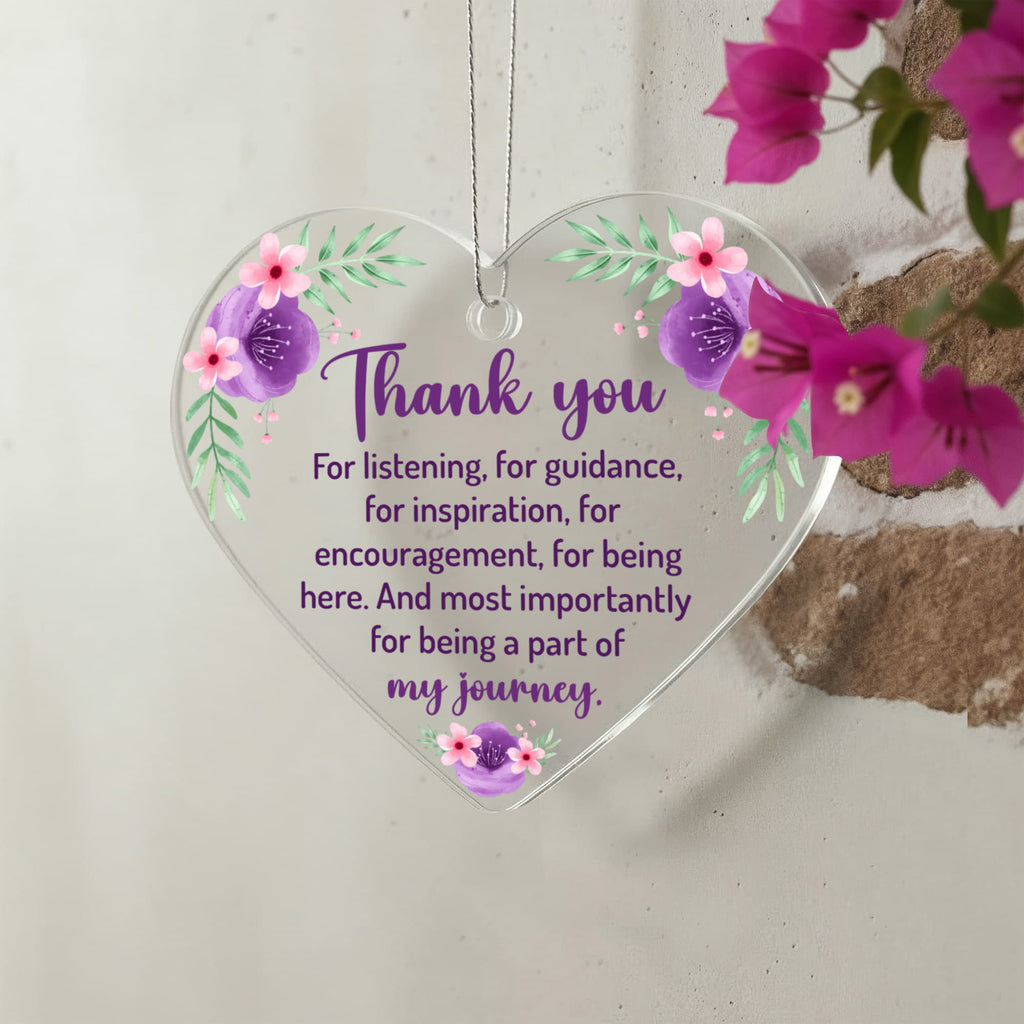 Acrylic Heart Ornament Keepsake Gift
