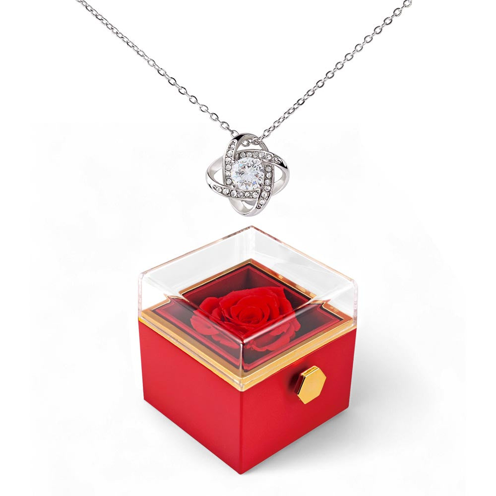 Love Knot - Rotating Rose Gift Box