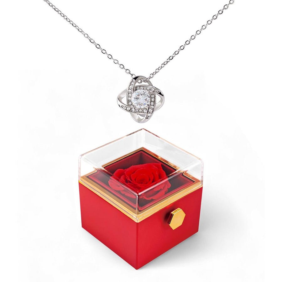 Love Knot - Rotating Rose Gift Box