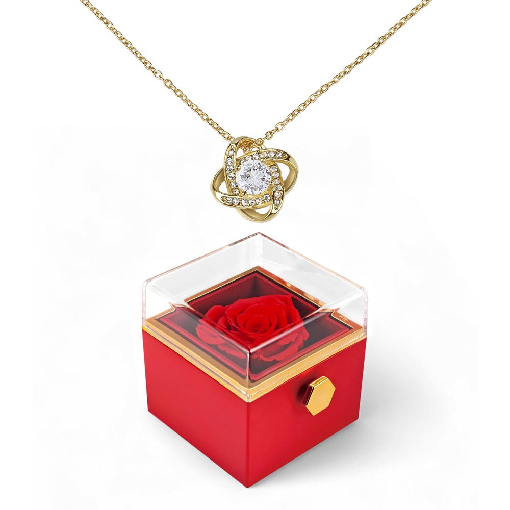 Love Knot - Rotating Rose Gift Box