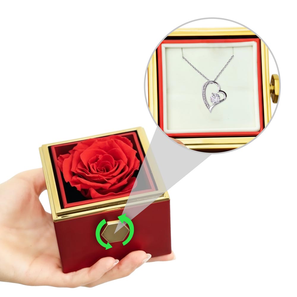 Forever Love - Rotating Rose Gift Box