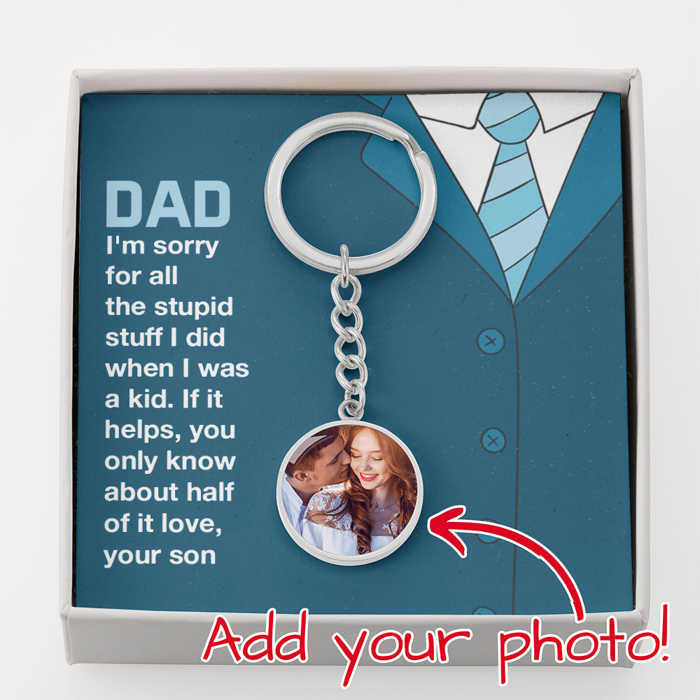 Buyer Upload Graphic Circle Keychain