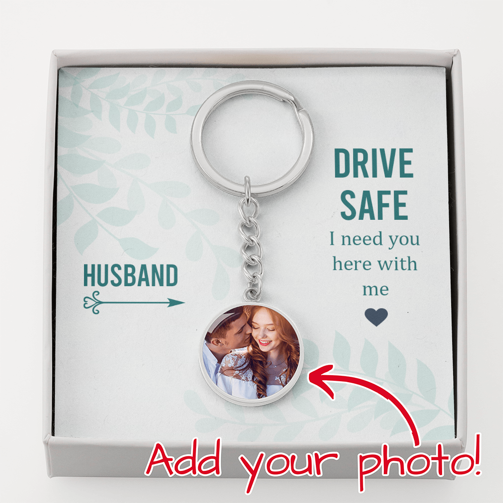 Buyer Upload Graphic Circle Keychain