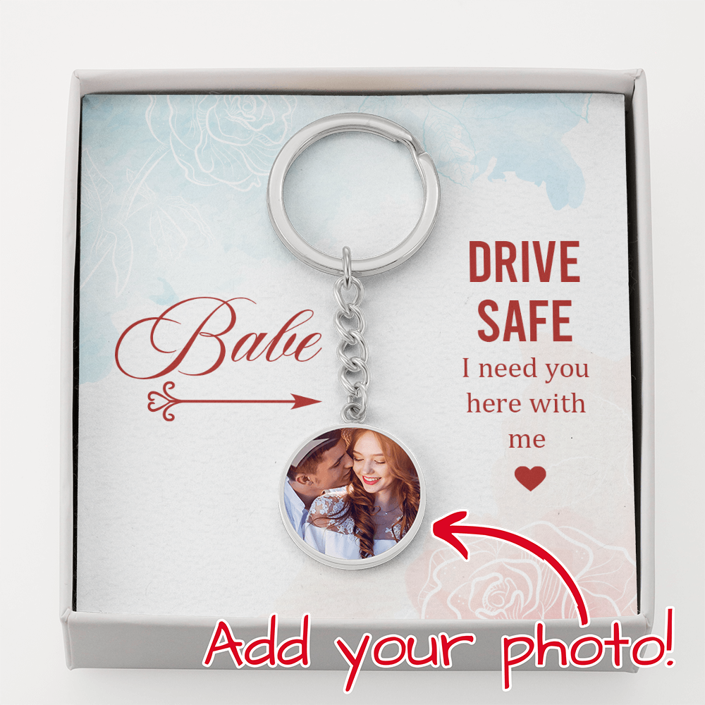 Buyer Upload Graphic Circle Keychain