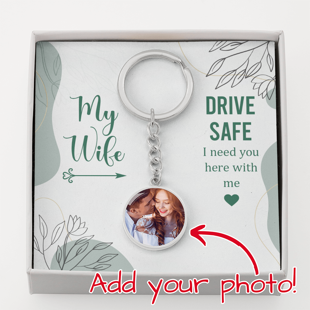 Buyer Upload Graphic Circle Keychain