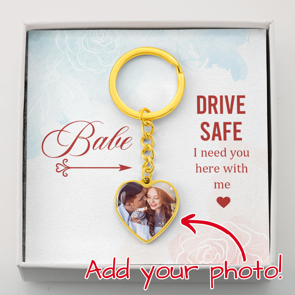 Buyer Upload Graphic Heart Keychain
