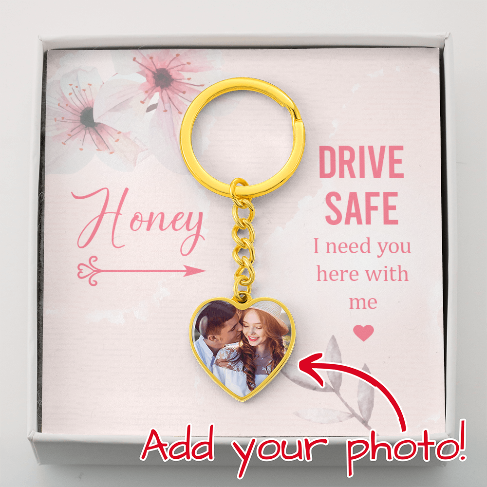 Buyer Upload Graphic Heart Keychain