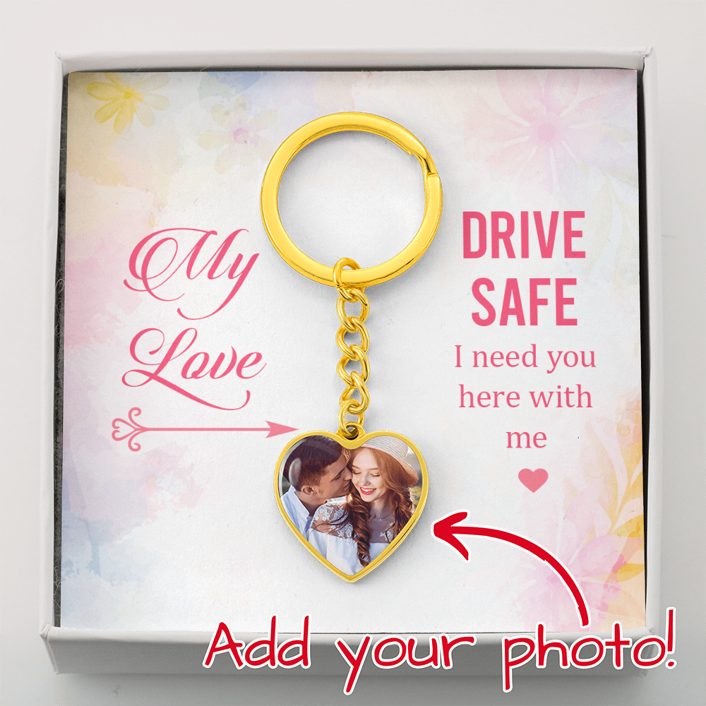 Buyer Upload Graphic Heart Keychain