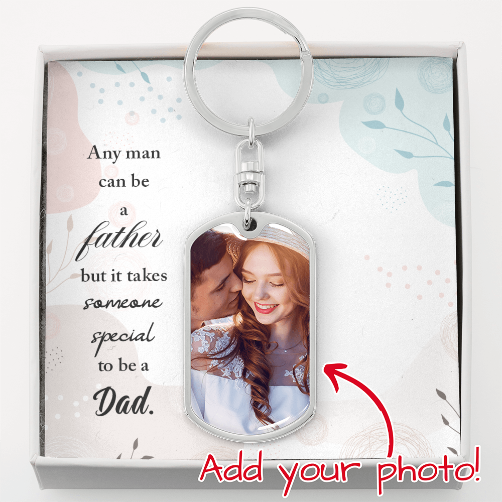 Buyer Upload Graphic Dog Tag Keychain