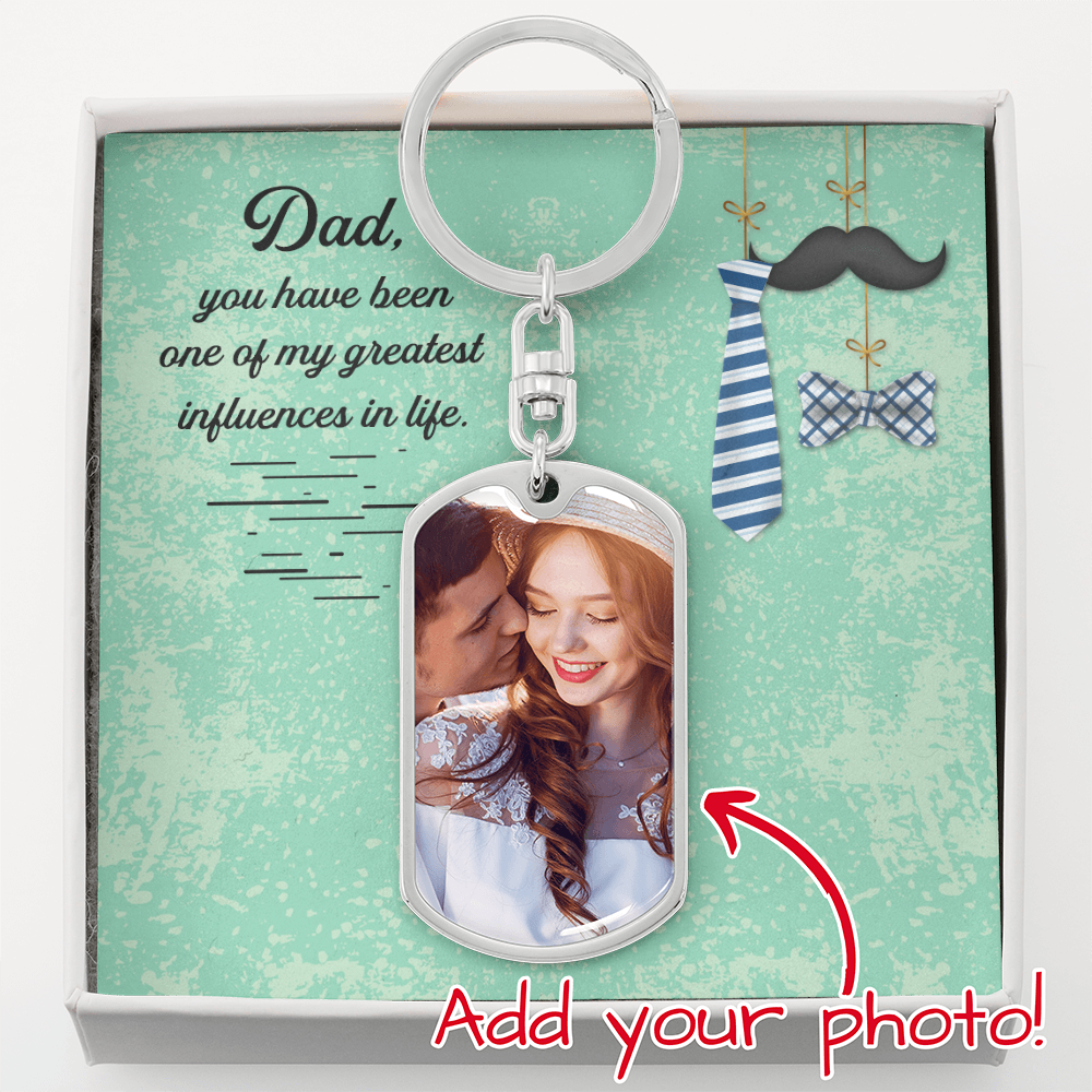 Buyer Upload Graphic Dog Tag Keychain