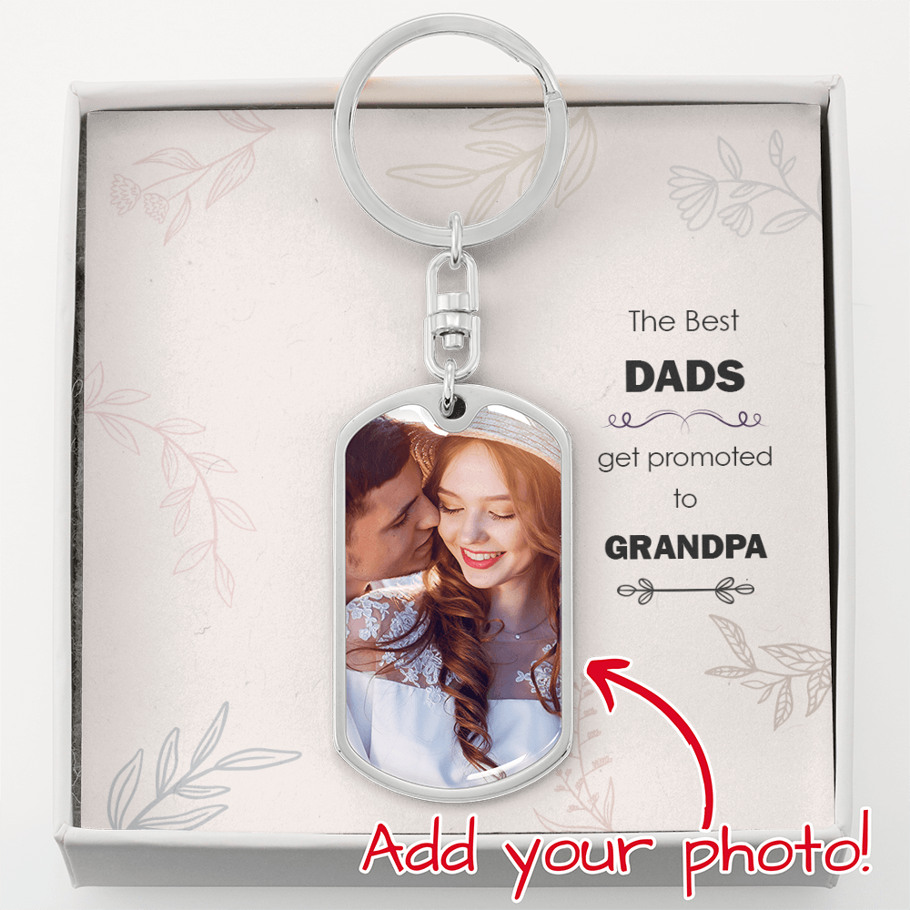 Buyer Upload Graphic Dog Tag Keychain