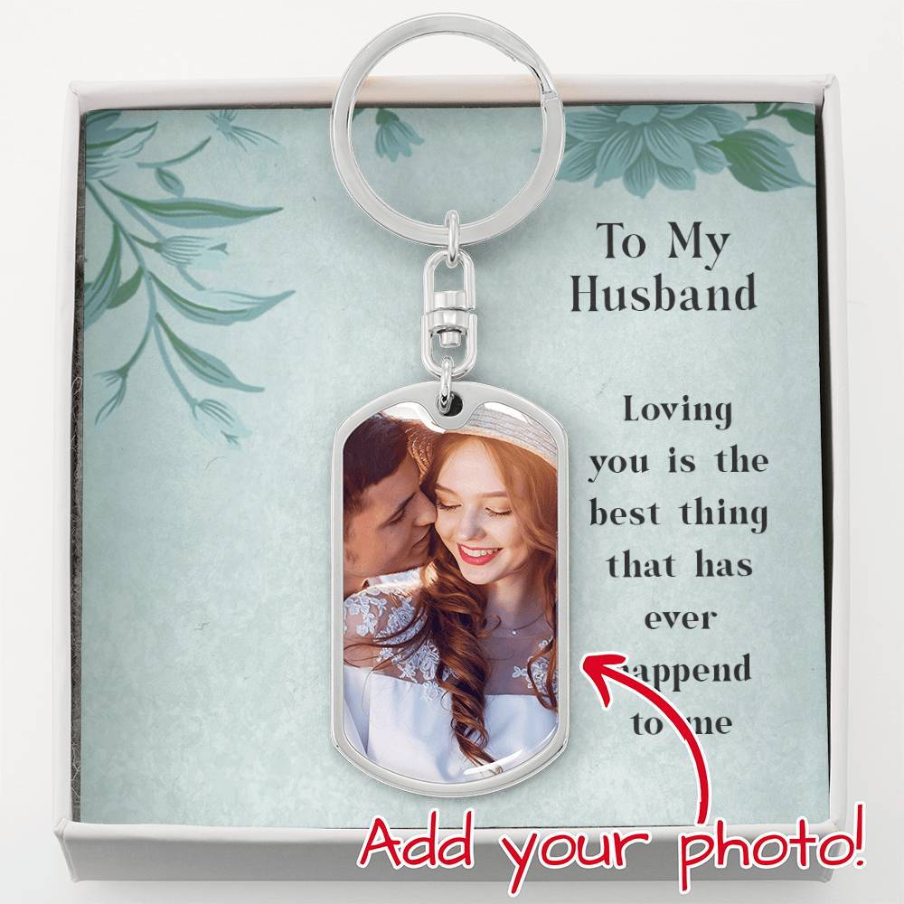 Buyer Upload Graphic Dog Tag Keychain