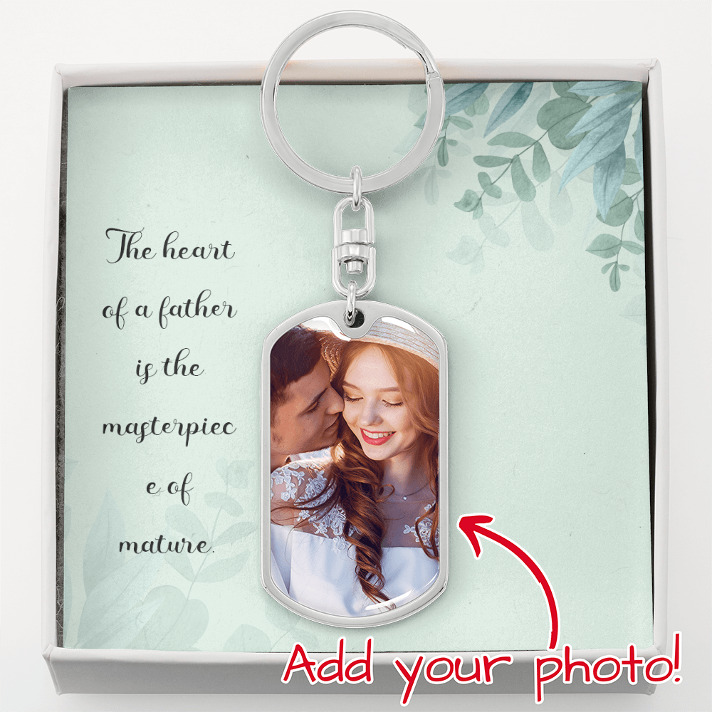 Buyer Upload Graphic Dog Tag Keychain