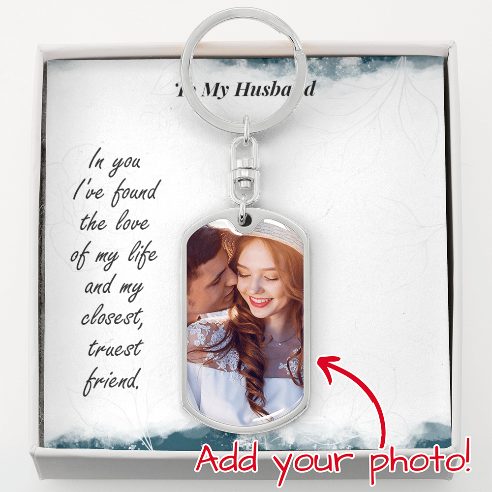 Buyer Upload Graphic Dog Tag Keychain