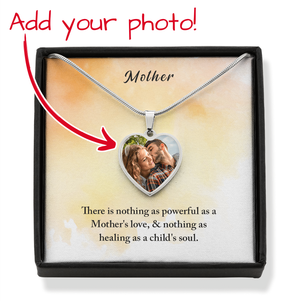 Mother – Photo Heart Pendant Necklace
