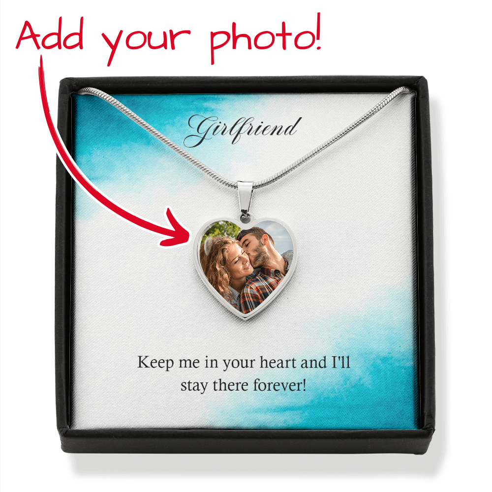 Girlfriend – Photo Heart Pendant Necklace