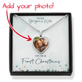 Wife First Christmas – Photo Heart Necklace