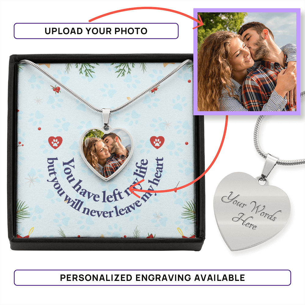 Memorial – Photo Heart Pendant Necklace