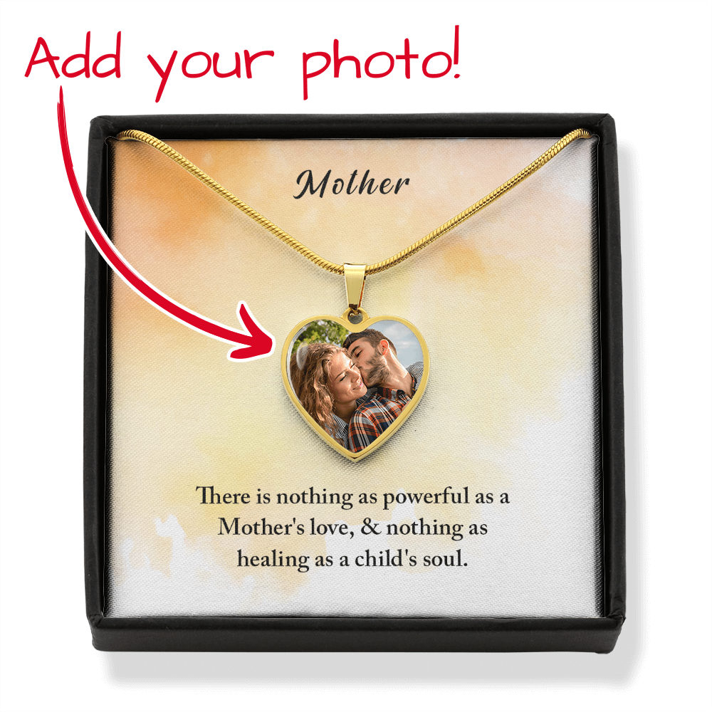 Mother – Photo Heart Pendant Necklace