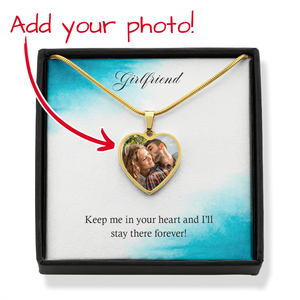 Girlfriend – Photo Heart Pendant Necklace