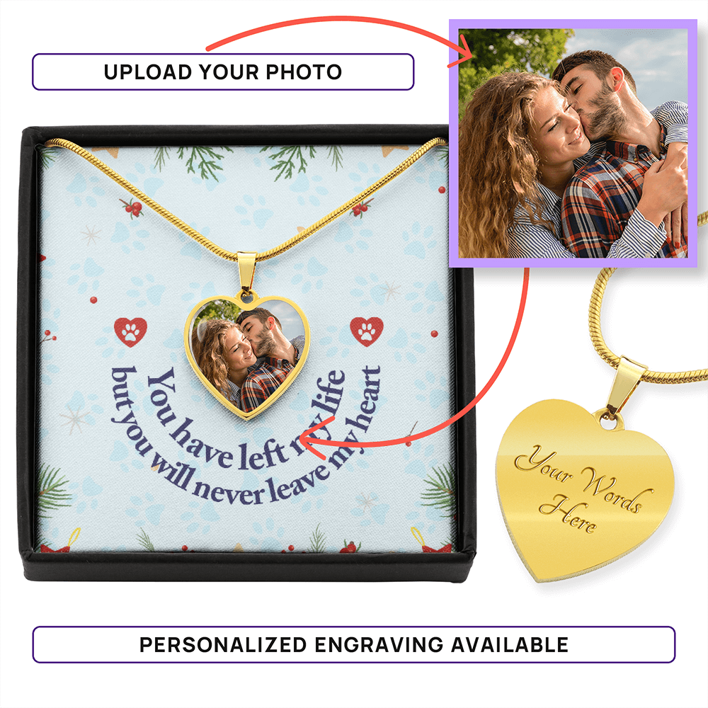 Memorial – Photo Heart Pendant Necklace