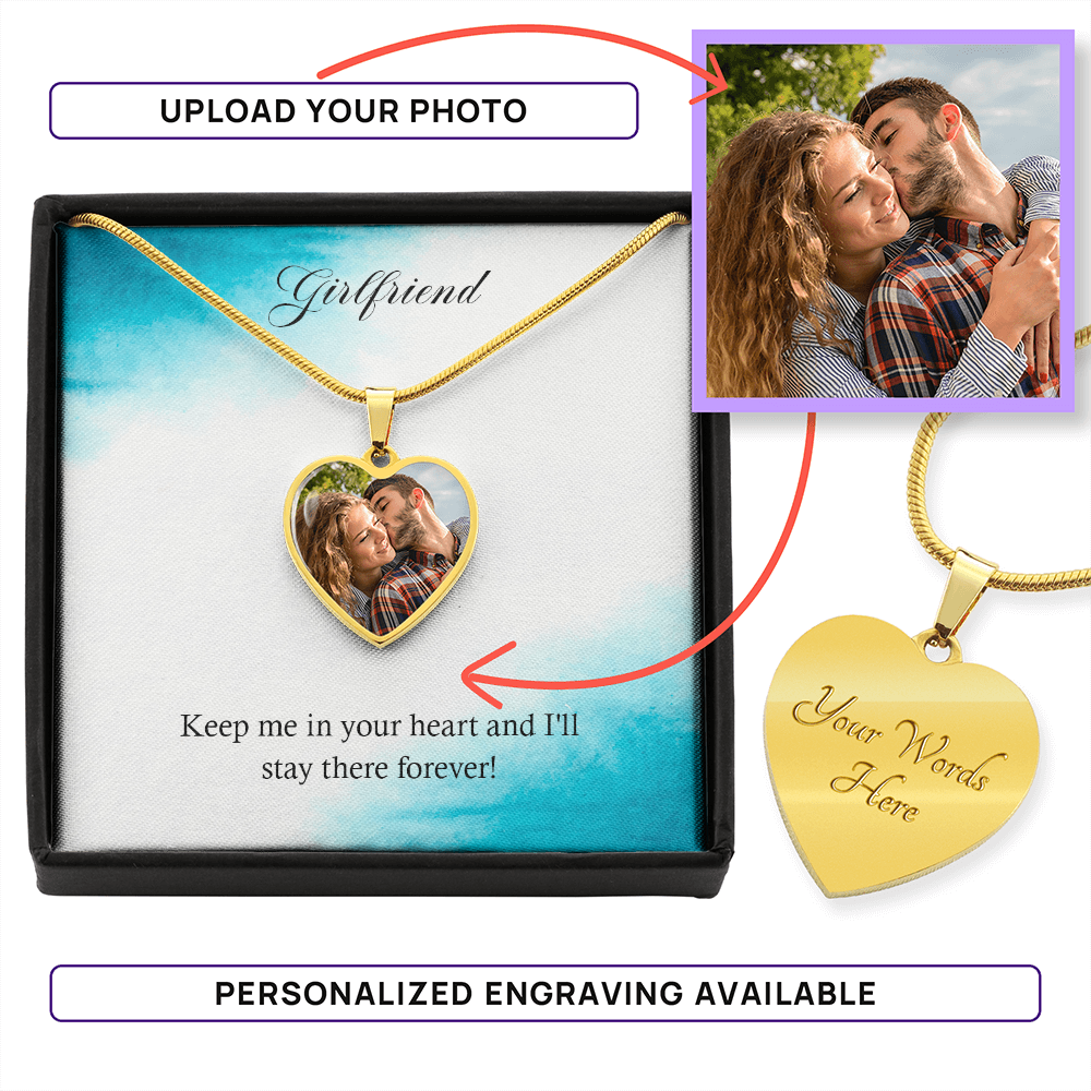 Girlfriend – Photo Heart Pendant Necklace