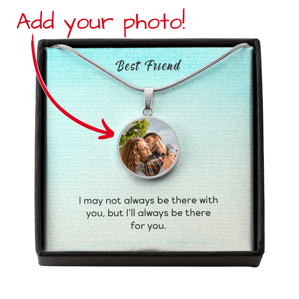 Best Friend – Photo Circle Pendant Necklace