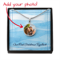 Our First Christmas – Photo Circle Necklace