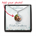 Wife First Christmas – Photo Circle Necklace
