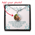 To My Wife – Love You Photo Circle Necklace