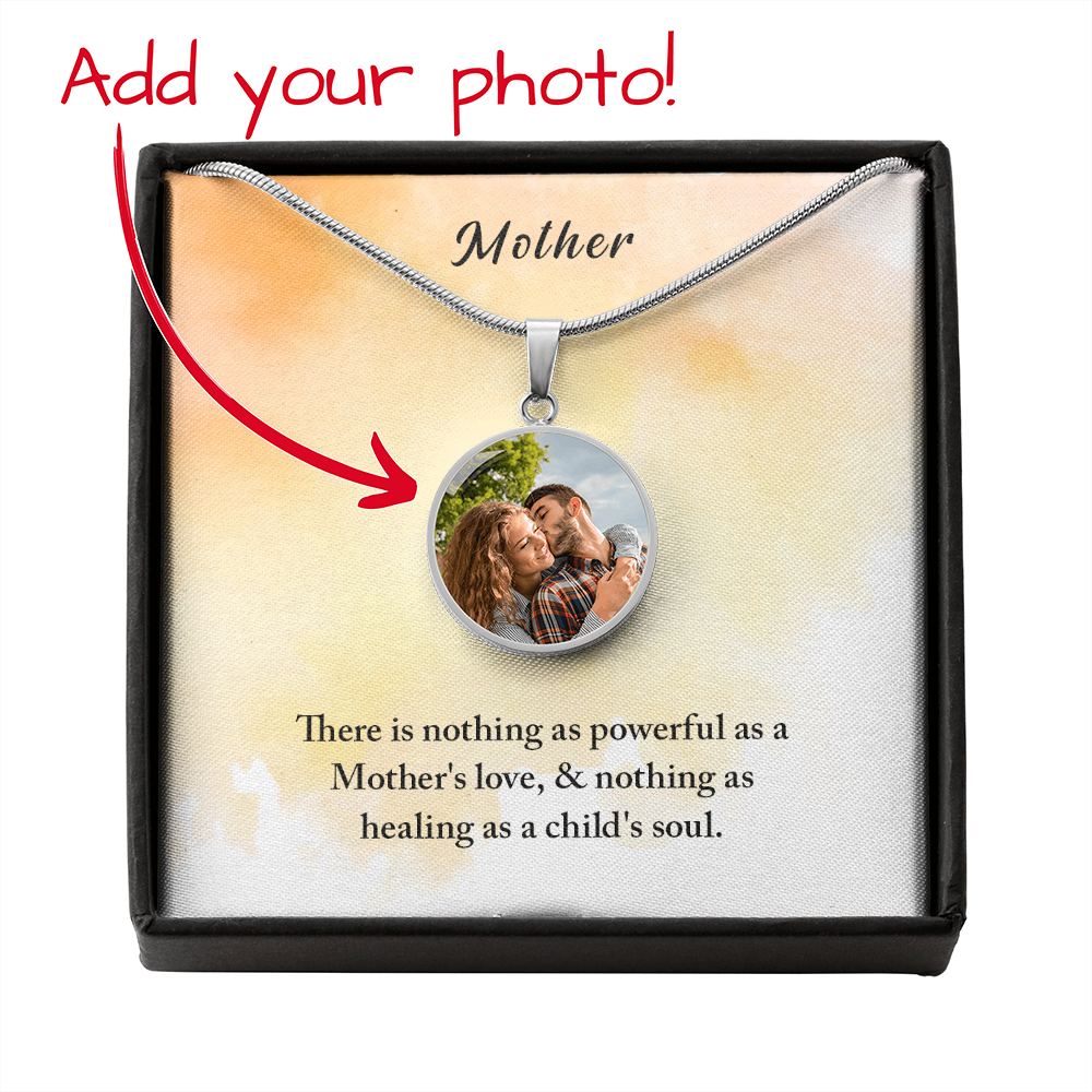 Mother – Photo Circle Pendant Necklace
