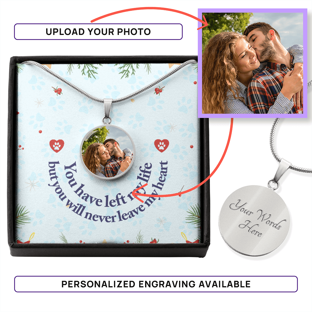 Memorial – Photo Circle Pendant Necklace