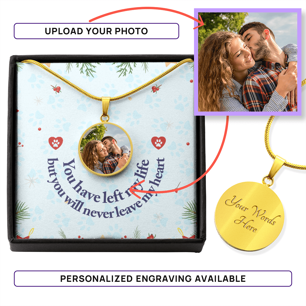 Memorial – Photo Circle Pendant Necklace