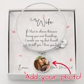Personalised Photo Circle Bangle Bracelet