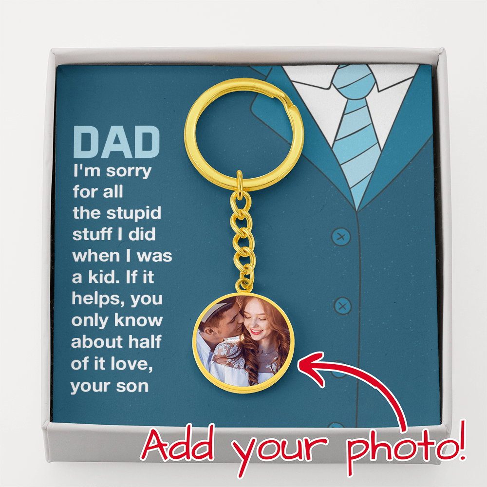 Buyer Upload Graphic Circle Keychain