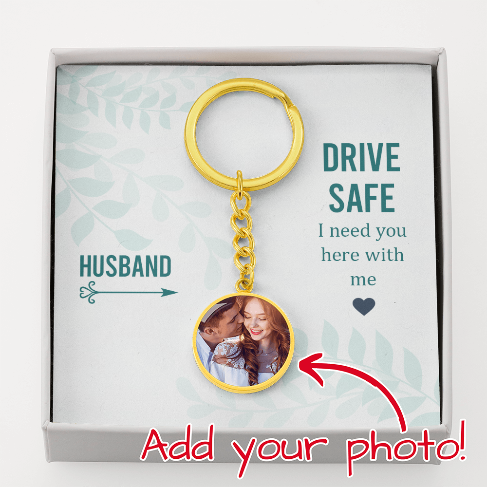Buyer Upload Graphic Circle Keychain