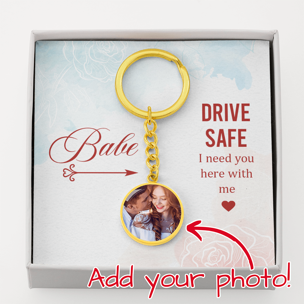 Buyer Upload Graphic Circle Keychain