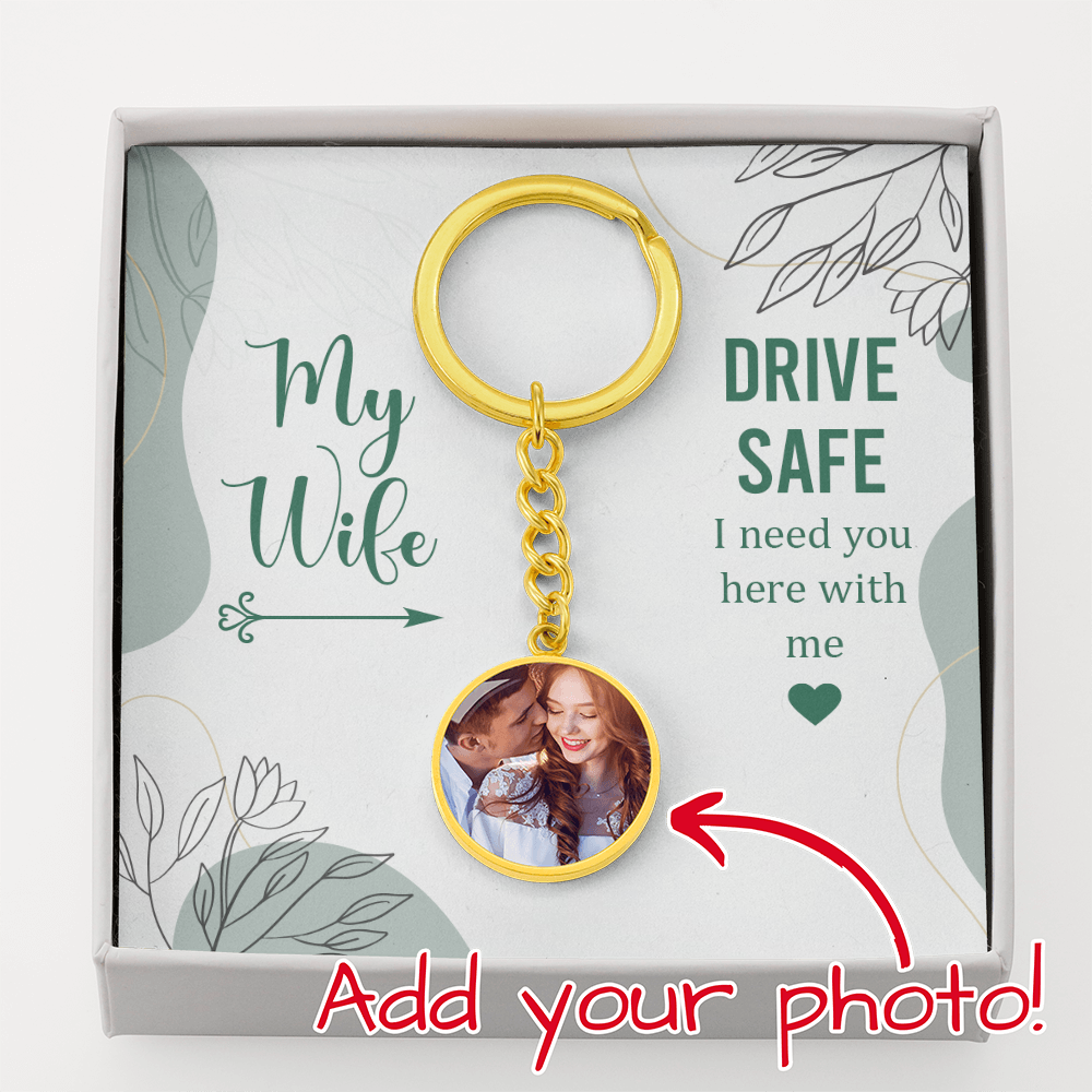 Buyer Upload Graphic Circle Keychain
