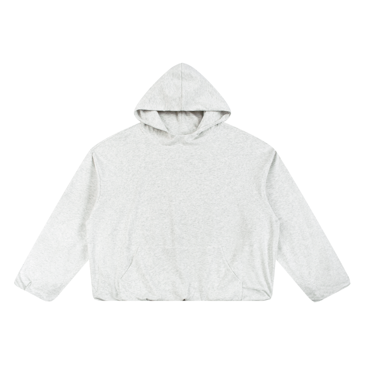 Boxy Gather-Hem Hoodie