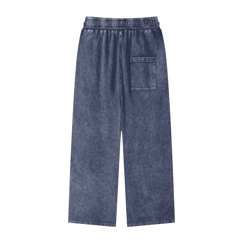 Unisex Snow-Washed Straight-Leg Pants product image