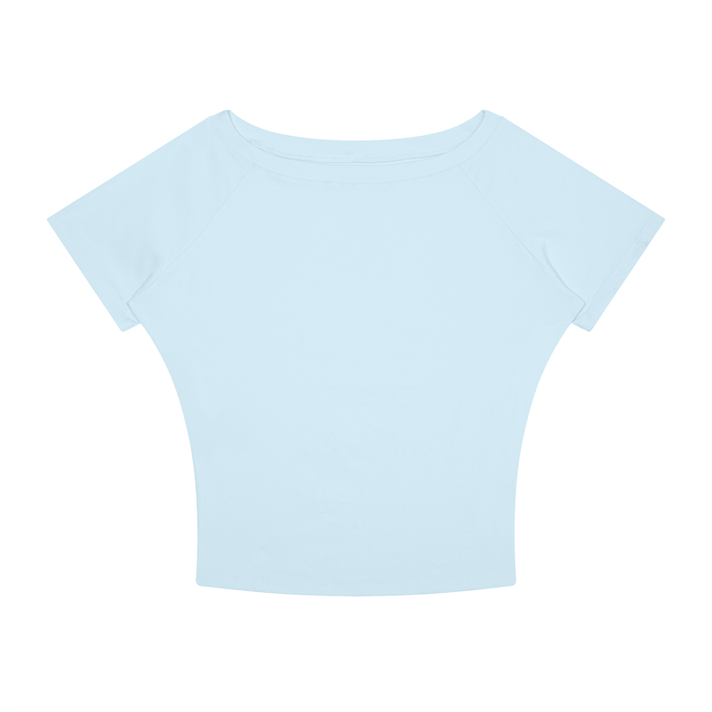Sky Blue Women’s Boatneck Raglan T-Shirt front