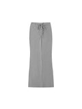 Women’s Dyed Washed Drawstring Maxi Skirt