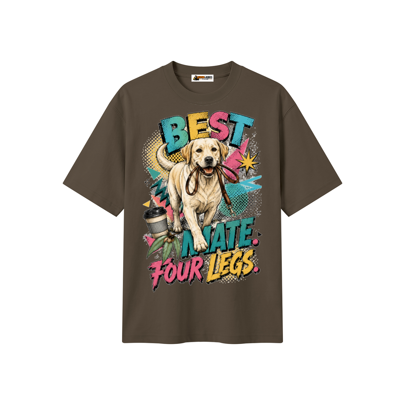 Best Mate Four Legs Unisex Heavyweight Oversized T-Shirt