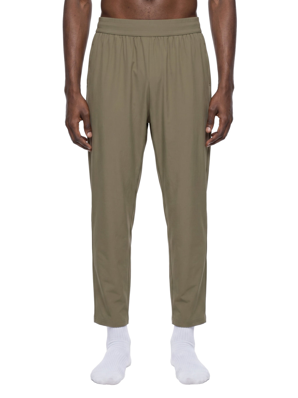 Men's Straight Leg Elastic Waist Pants