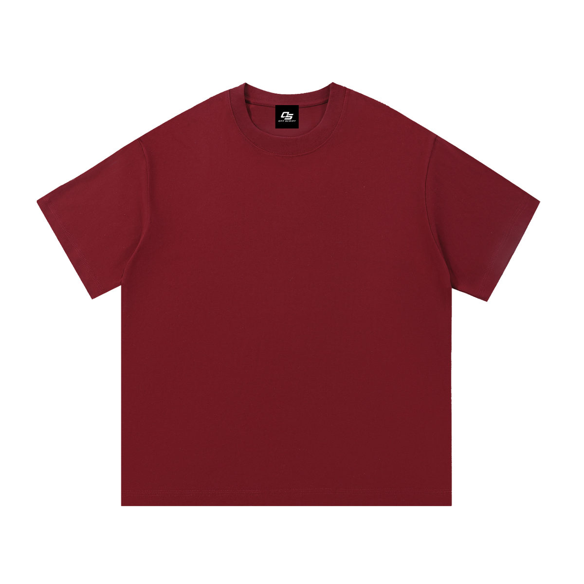 Wine Red Unisex Essential Cotton T-Shirt front view